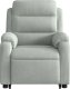 vidaXL Elektryczny, podnoszony fotel rozkładany, jasnoszary, aksamit 9
