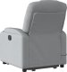 vidaXL Podnoszony fotel masujący, rozkładany, jasnoszary, tkanina 5
