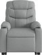vidaXL Podnoszony fotel masujący, rozkładany, jasnoszary, tkanina 9