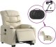 vidaXL Rozkładany fotel pionizujący z masażem, elektryczny, kremowy 6