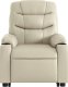 vidaXL Rozkładany fotel pionizujący z masażem, elektryczny, kremowy 9