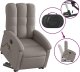 vidaXL Podnoszony fotel masujący, elektryczny, rozkładany, kolor taupe 6