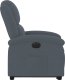 vidaXL Elektryczny, podnoszony fotel rozkładany, ciemnoszary, aksamit 10