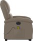 vidaXL Rozkładany fotel pionizujący z masażem, elektryczny, cappuccino 10