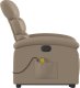 vidaXL Rozkładany fotel pionizujący z masażem, elektryczny, cappuccino 9