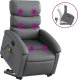 vidaXL Podnoszony fotel masujący, rozkładany, szary 2