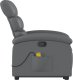 vidaXL Podnoszony fotel masujący, rozkładany, szary 9