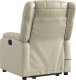 vidaXL Rozkładany fotel pionizujący z masażem, elektryczny, kremowy 5