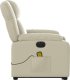 vidaXL Rozkładany fotel pionizujący z masażem, elektryczny, kremowy 10