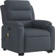 vidaXL Podnoszony fotel masujący, elektryczny, rozkładany, ciemnoszary 4
