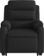 vidaXL Podnoszony fotel masujący, rozkładany, czarny, obity tkaniną 9