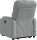 vidaXL Podnoszony fotel masujący, rozkładany, jasnoszary, tkanina 5
