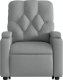 vidaXL Podnoszony fotel masujący, rozkładany, jasnoszary, tkanina 9
