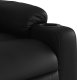 vidaXL Rozkładany fotel pionizujący z masażem, elektryczny, czarny 12