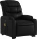 vidaXL Rozkładany fotel pionizujący z masażem, elektryczny, czarny 4