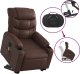 vidaXL Rozkładany fotel pionizujący z masażem, elektryczny, brązowy 11