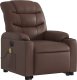 vidaXL Rozkładany fotel pionizujący z masażem, elektryczny, brązowy 4
