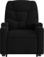 vidaXL Podnoszony fotel masujący, rozkładany, czarny, obity tkaniną 9