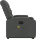 vidaXL Podnoszony fotel masujący, elektryczny, rozkładany, ciemnoszary 10