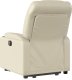 vidaXL Rozkładany fotel pionizujący, elektryczny, kremowy, ekoskóra 5