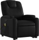 vidaXL Rozkładany fotel pionizujący z masażem, elektryczny, czarny 4