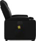 vidaXL Rozkładany fotel pionizujący z masażem, elektryczny, czarny 10