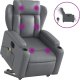 vidaXL Rozkładany fotel pionizujący z masażem, elektryczny, szary 2
