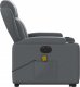 vidaXL Rozkładany fotel pionizujący z masażem, elektryczny, szary 10
