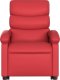 vidaXL Rozkładany fotel pionizujący z masażem, elektryczny, czerwony 8