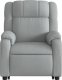 vidaXL Podnoszony fotel masujący, rozkładany, jasnoszary, tkanina 9