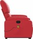 vidaXL Podnoszony fotel masujący, rozkładany, czerwony, ekoskóra 10