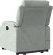 vidaXL Rozkładany fotel masujący, podnoszony, jasnoszary, aksamitny 4