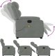 vidaXL Rozkładany fotel masujący, podnoszony, jasnoszary, aksamitny 6