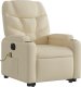vidaXL Podnoszony fotel masujący, elektryczny, rozkładany, kremowy 4