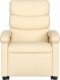 vidaXL Podnoszony fotel masujący, elektryczny, rozkładany, kremowy 8