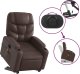 vidaXL Rozkładany fotel pionizujący z masażem, elektryczny, brązowy 11