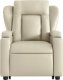 vidaXL Rozkładany fotel pionizujący z masażem, elektryczny, kremowy 9