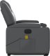 vidaXL Rozkładany fotel pionizujący z masażem, elektryczny, szary 10