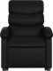 vidaXL Rozkładany fotel pionizujący z masażem, elektryczny, czarny 8