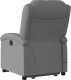 vidaXL Podnoszony fotel masujący, elektryczny, rozkładany, ciemnoszary 5