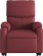 vidaXL Rozkładany fotel pionizujący z masażem, elektryczny, bordowy 8