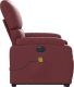 vidaXL Rozkładany fotel pionizujący z masażem, elektryczny, bordowy 9