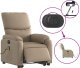 vidaXL Rozkładany fotel pionizujący z masażem, elektryczny, cappuccino 5