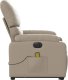 vidaXL Rozkładany fotel pionizujący z masażem, elektryczny, cappuccino 9