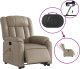 vidaXL Rozkładany fotel pionizujący z masażem, elektryczny, cappuccino 6