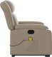 vidaXL Rozkładany fotel pionizujący z masażem, elektryczny, cappuccino 10