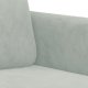 vidaXL 3-cz. komplet wypoczynkowy, jasnoszary, obity aksamitem 6
