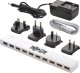 HUB USB Eaton Tripp Lite 10-Port USB 3.0 / USB 2.0 Combo Hub - USB Charging, 2 USB 3.0 & 8 USB 2.0 Ports - Hub - 2 x SuperSpeed USB 3.0 + 8 x USB 2.0 - Desktop 6