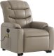 vidaXL Rozkładany fotel pionizujący z masażem, elektryczny, cappuccino 4