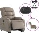 vidaXL Rozkładany fotel pionizujący z masażem, elektryczny, cappuccino 6